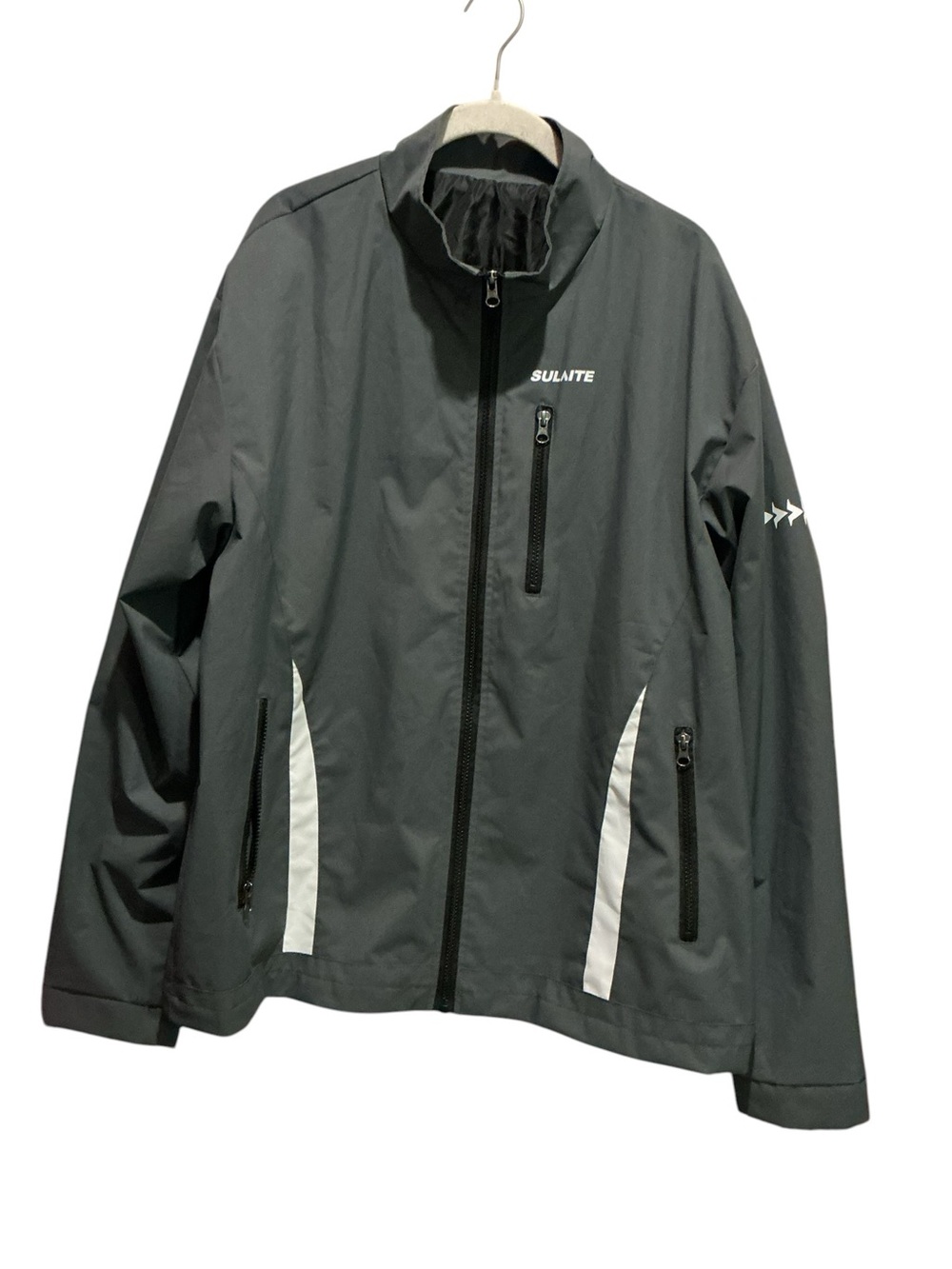 SULAITE Men’s Motorcycle Stand Collar Windbreaker